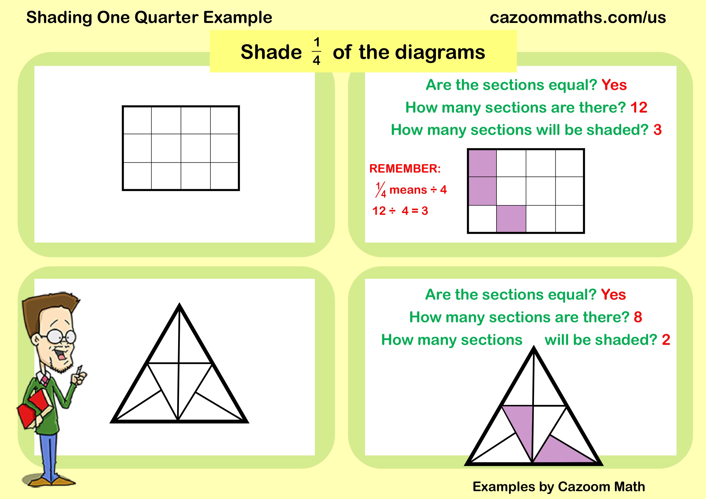Preview of Shading One Quarter