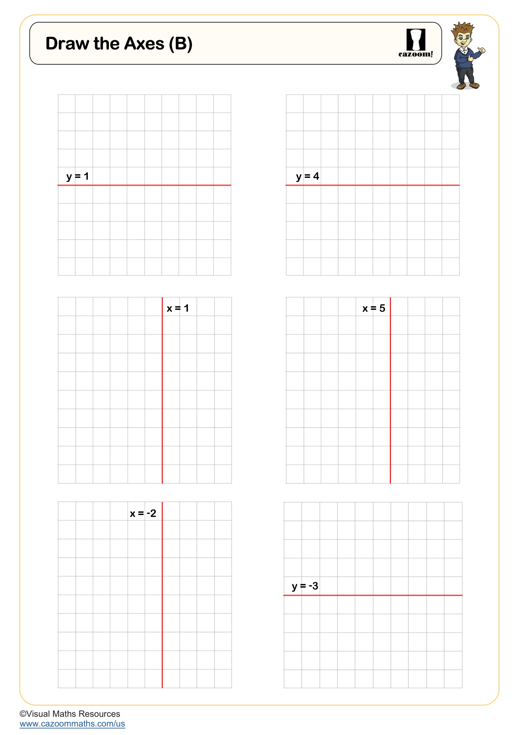 Draw the Axes (B) Free Teaching Resource