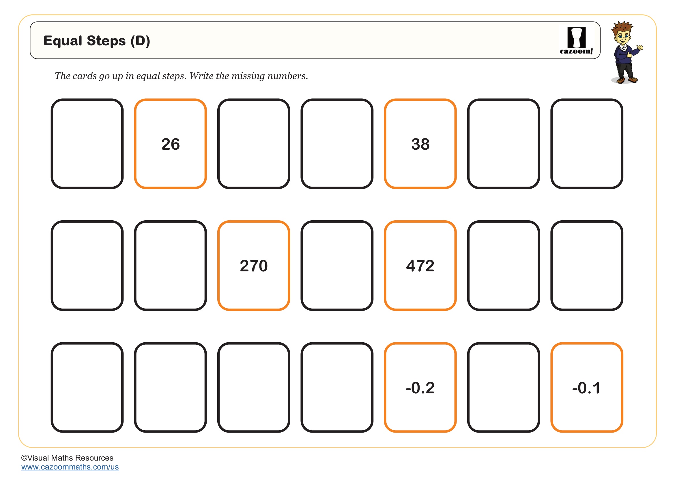 Preview of Equal Steps (D)