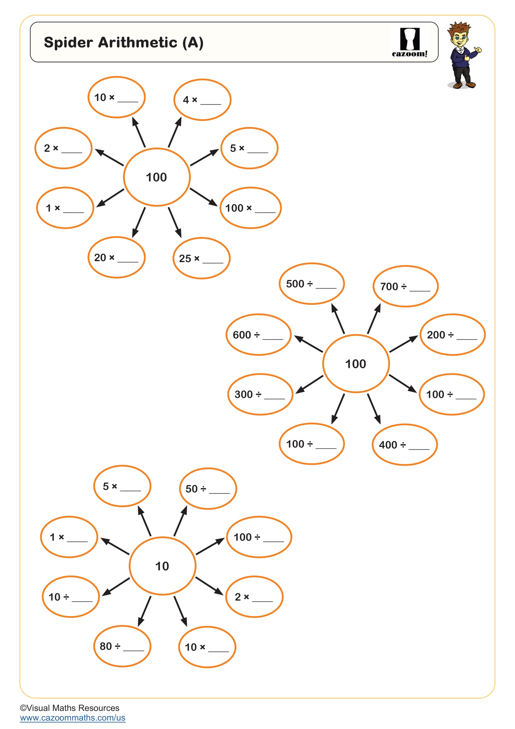 Preview of Spider Arithmetic (A)