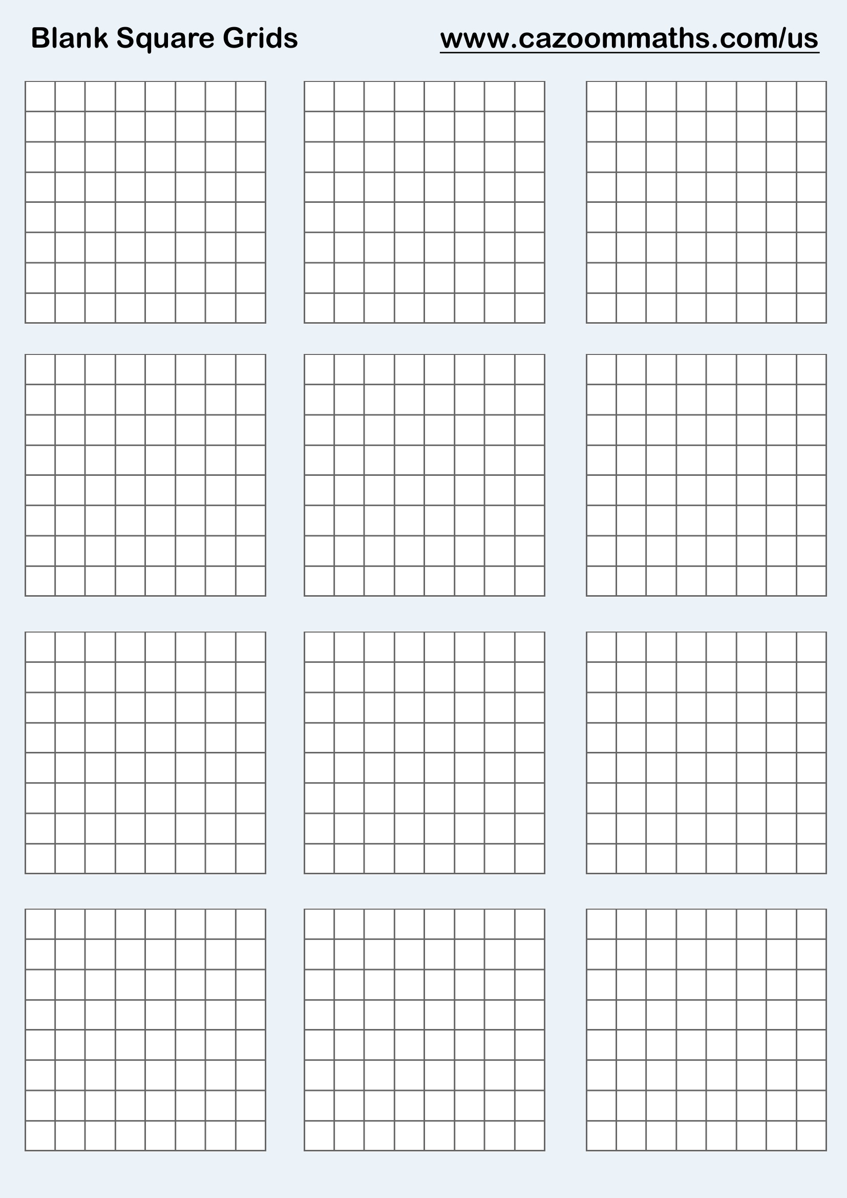 Preview of Blank Square Grids