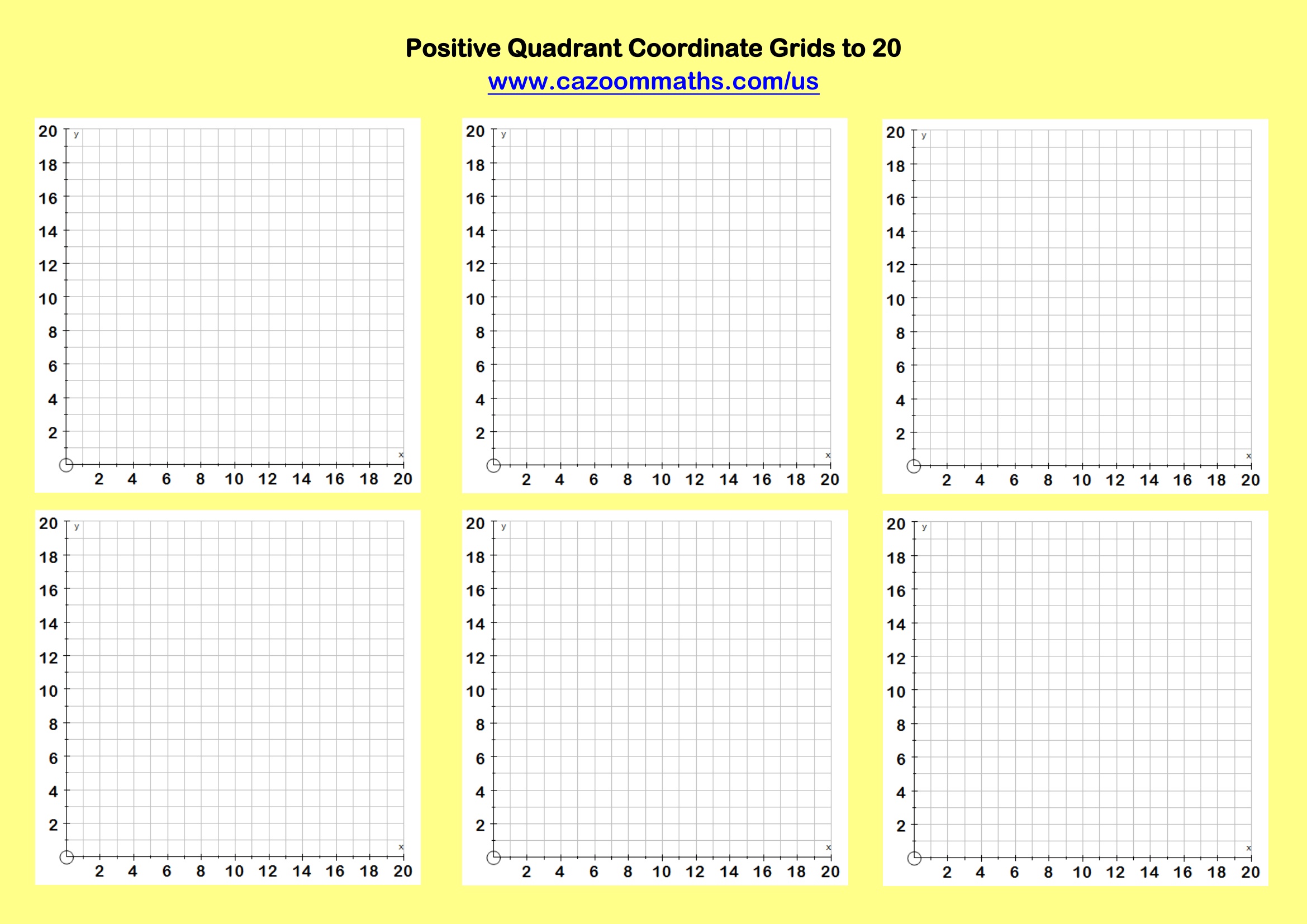 Preview of Positive Coordinate Grids