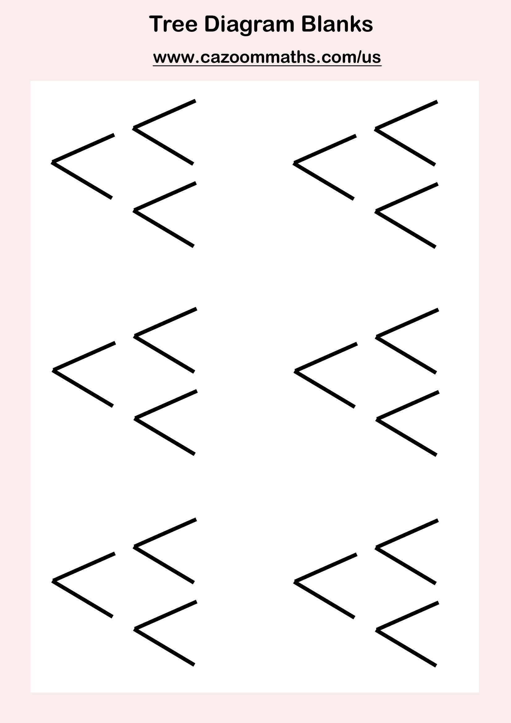 Preview of Tree Diagram Blanks