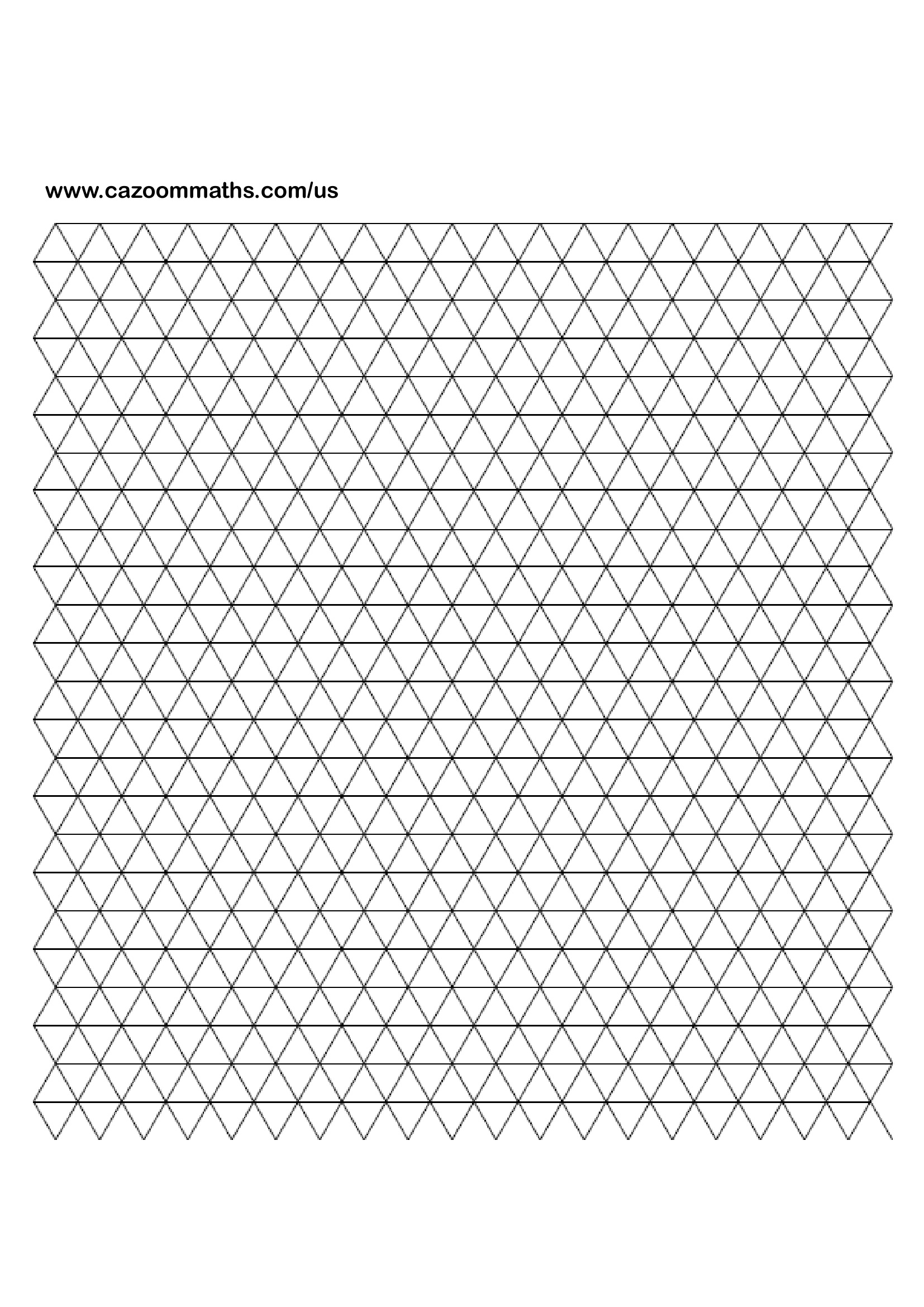 Preview of Triangle grid paper