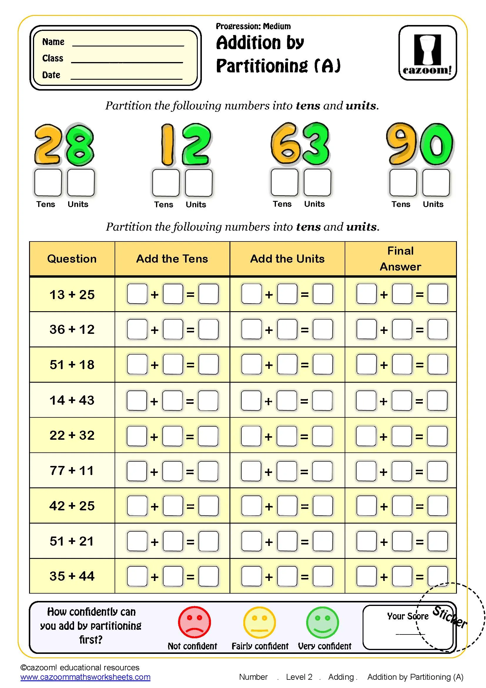 Year 2 Maths Worksheets