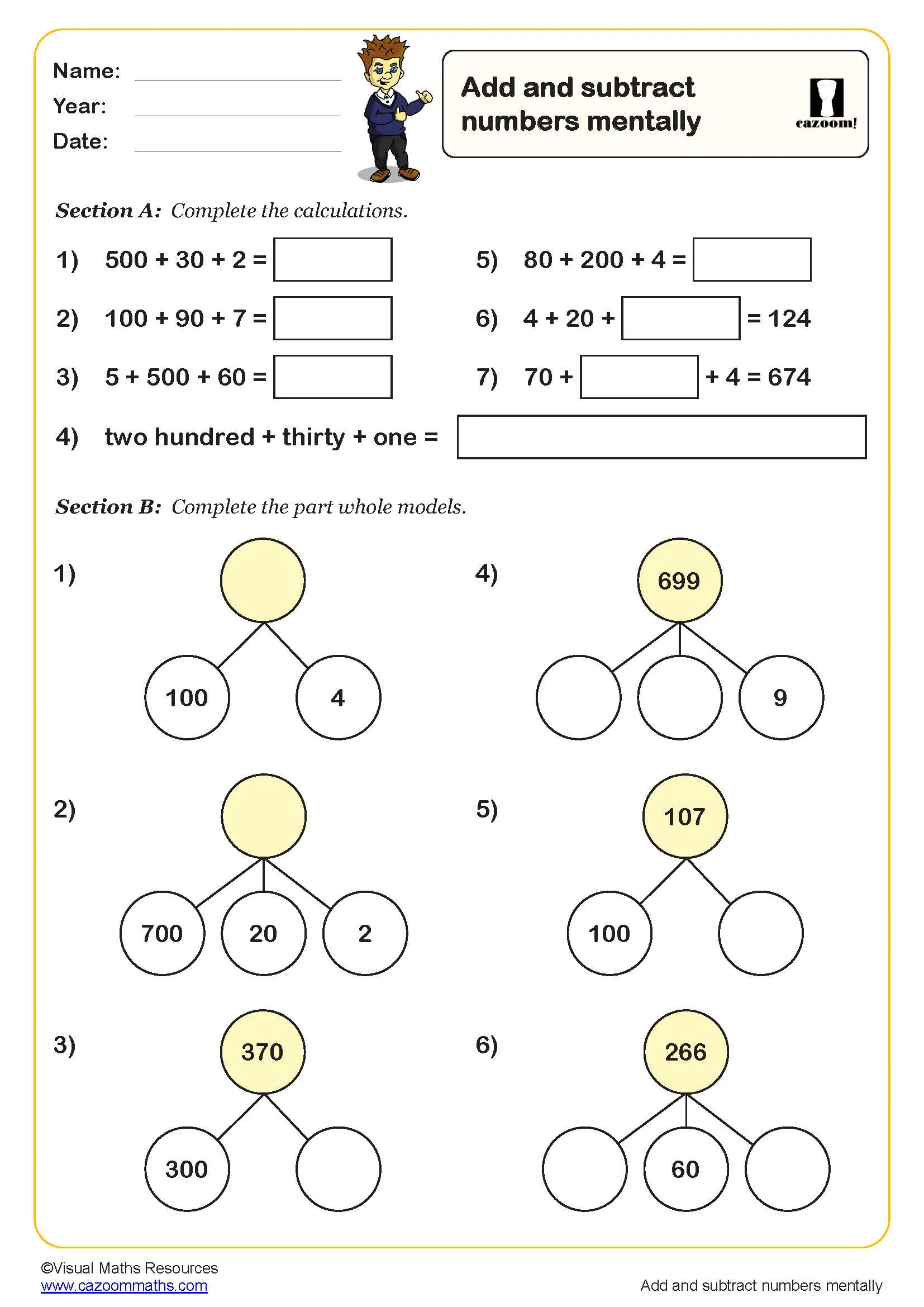 Year 3 Maths Worksheets