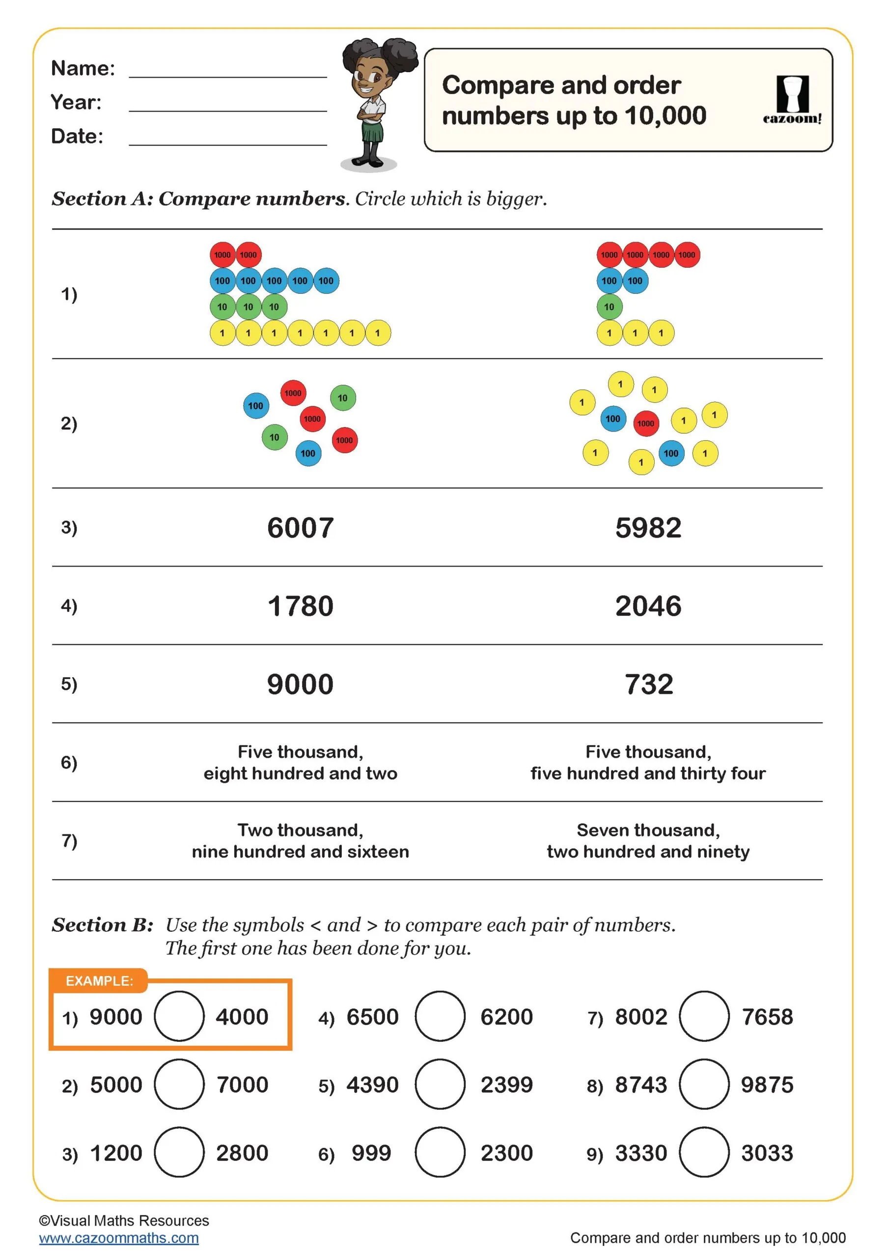 Year 4 Maths Worksheets