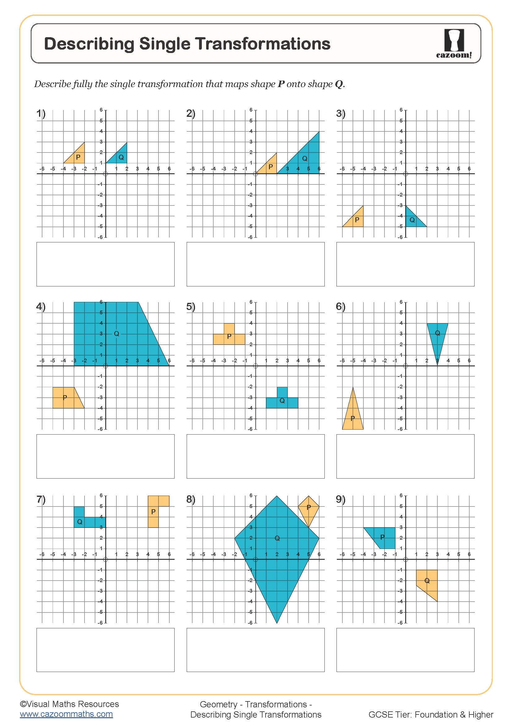 Preview of Describing Single Transformations