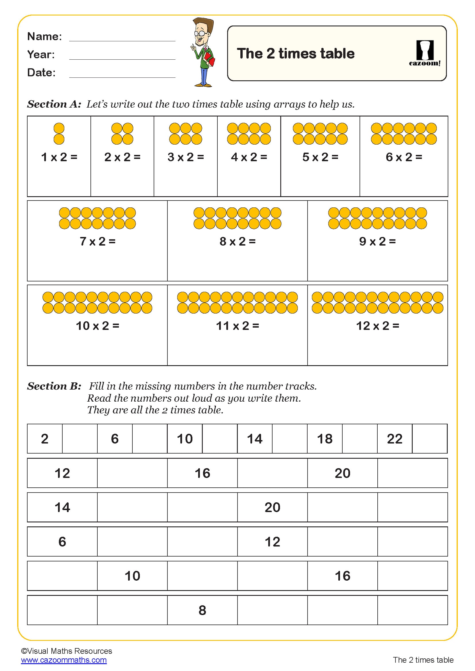 Preview of The Two Times Table