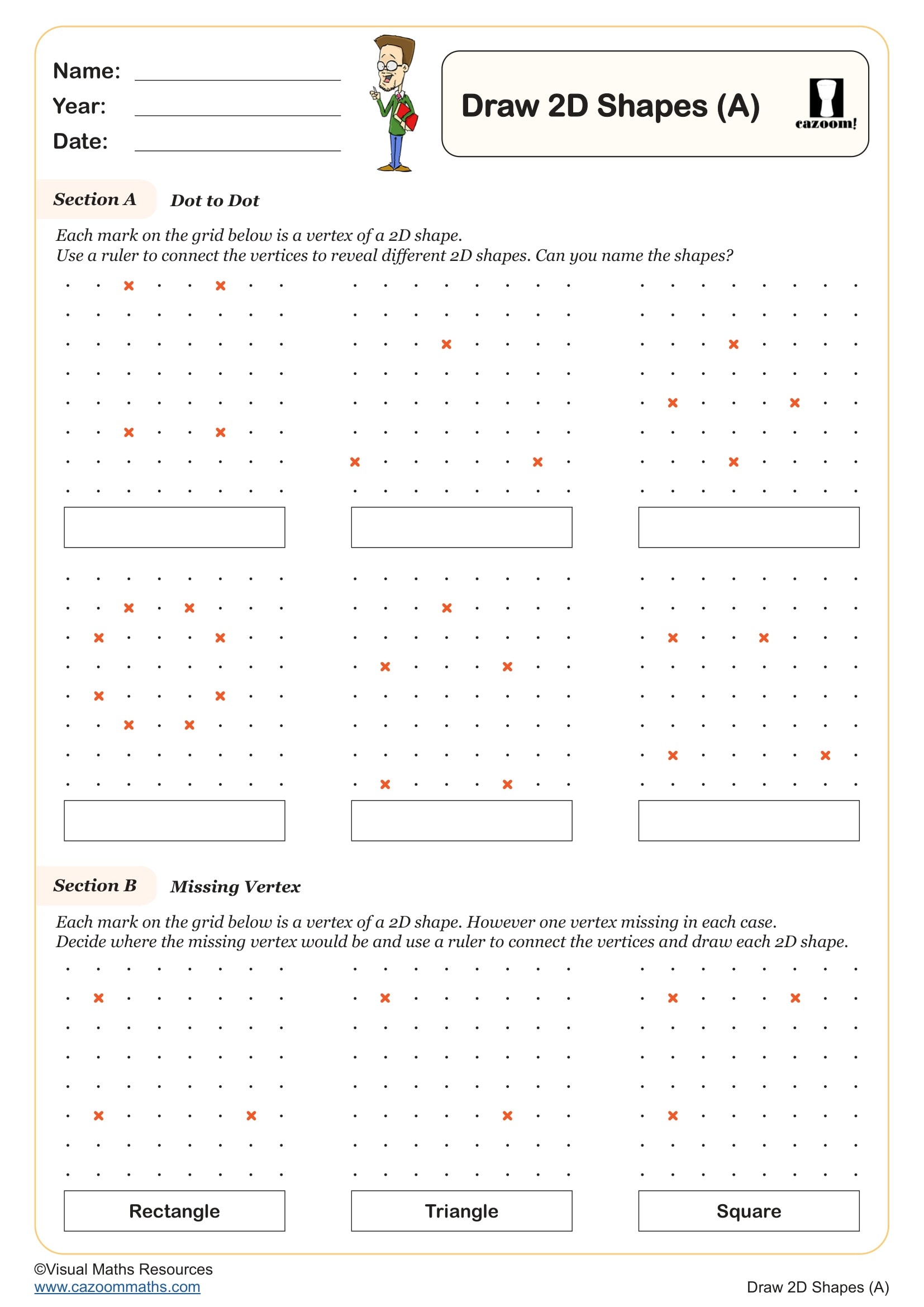 Preview of Draw 2D Shapes (A)